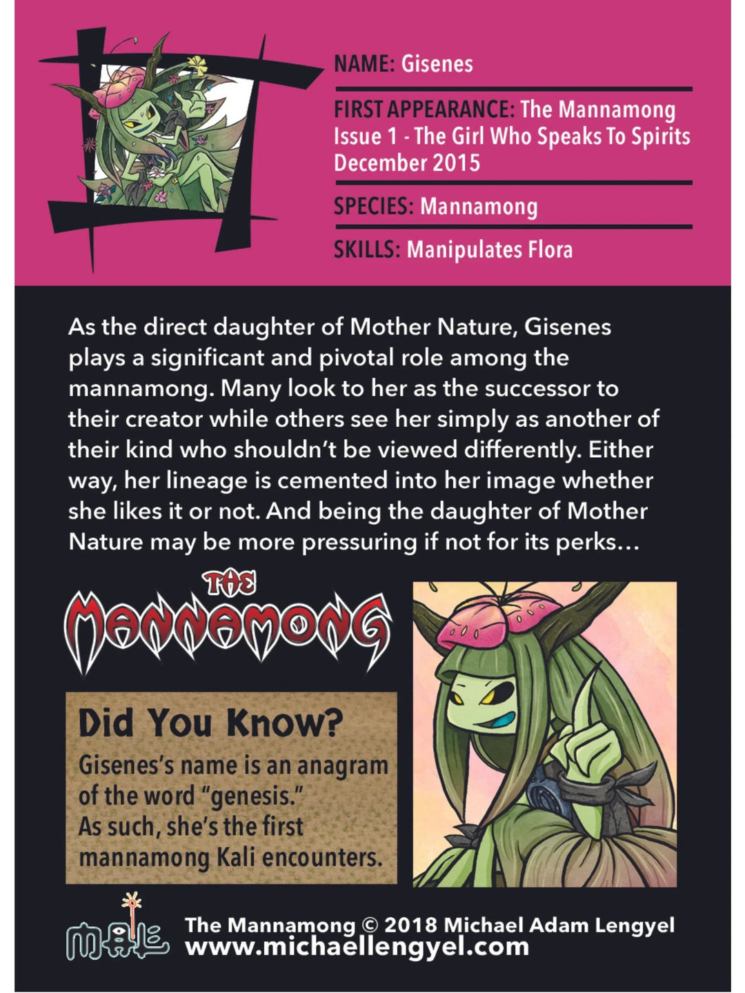 The Mannamong Series 1 Collectible Cards