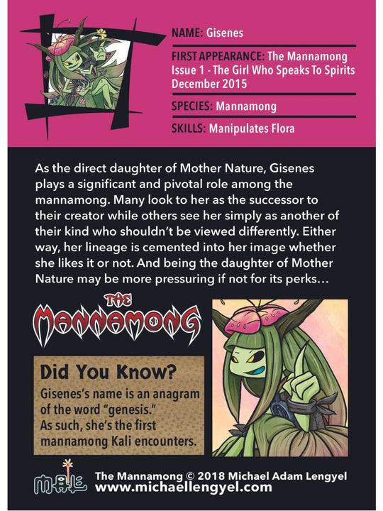 The Mannamong Series 1 Collectible Cards
